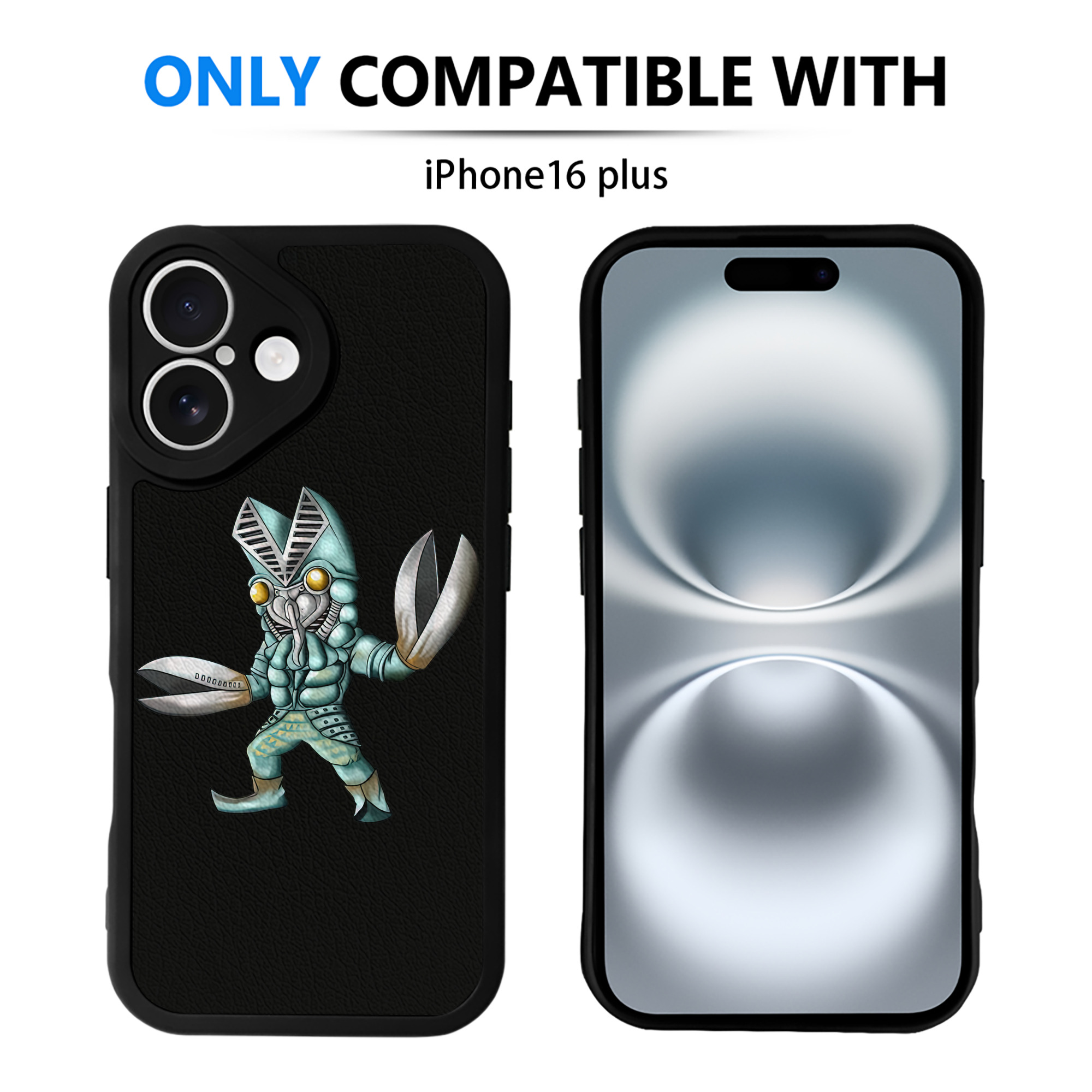 （画像用） ウルトラマン Ultraman 【iPhone 16シリーズ対応】シリコンスマホケース（レザー調） 材質：シリコン